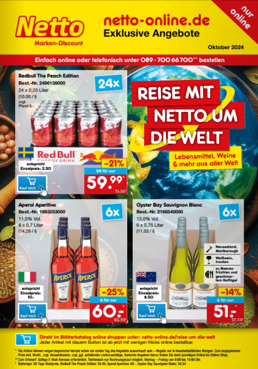 Und hier? Woran sehen Sie, für wen das gemacht ist? Netto Marken-Discount, Prospekt Oktober 2024