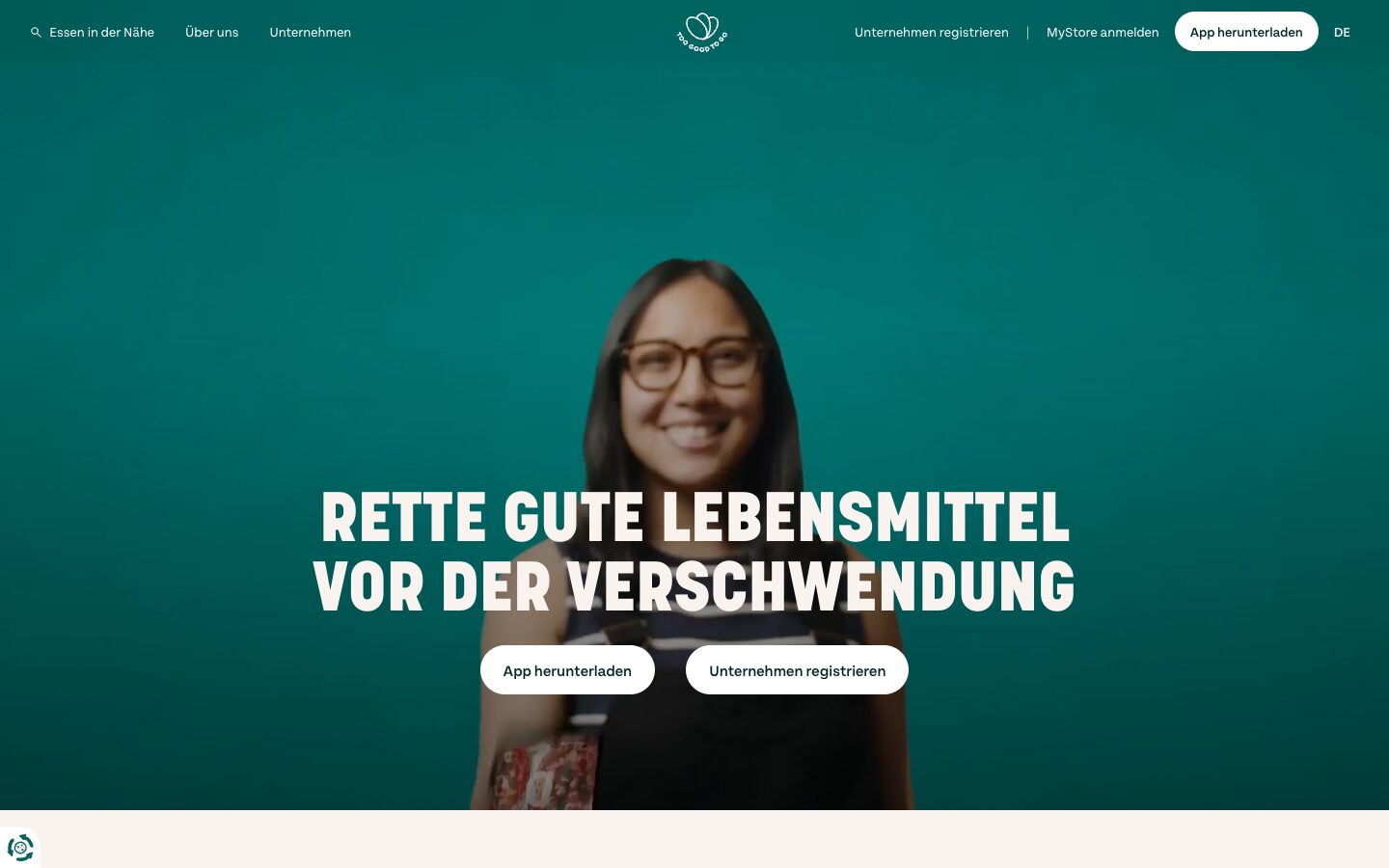 Screenshot einer Website