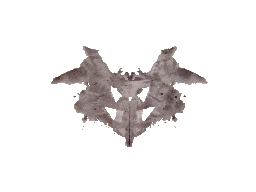 Und hier? Rorschach-Tafel, 1921, gemeinfrei