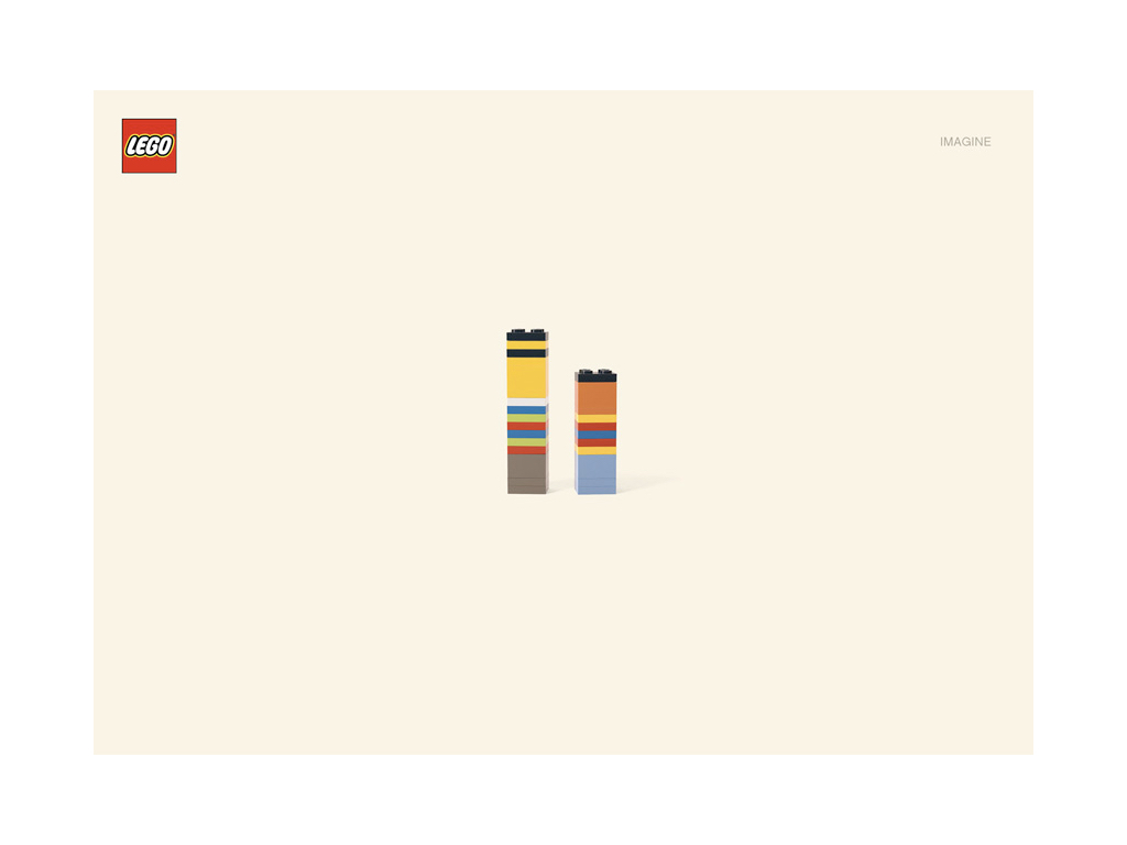 Wer ist das? LEGO, Anzeigenkampagne »Imagine«, ca. 2011
