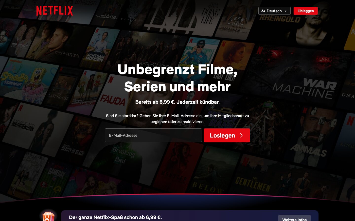 Welche Farbkontraste erkennen Sie? netflix.com, Screenshot 2026