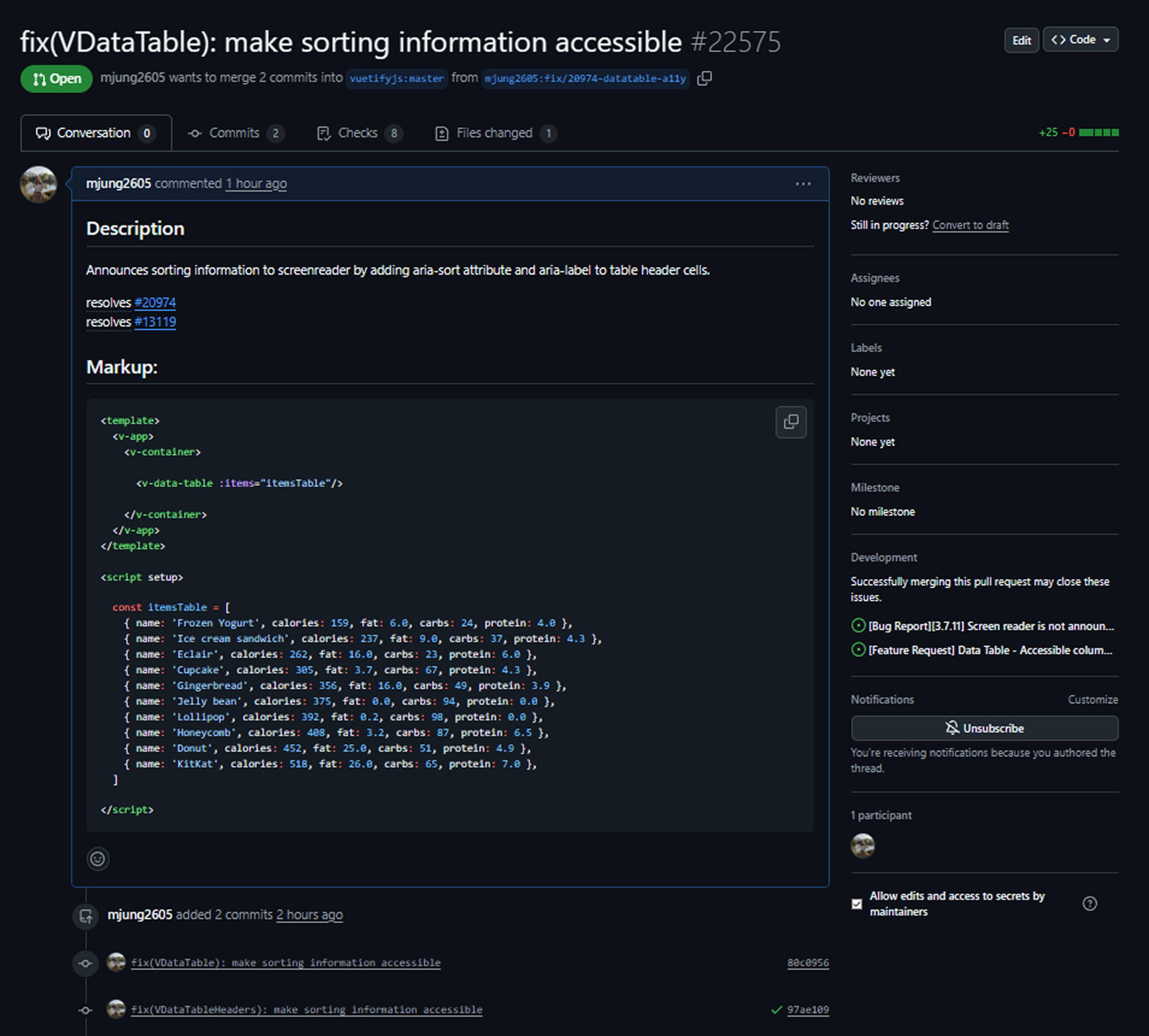 Verbesserung der Screenreader-Unterstützung in Vuetify: Eine komponentenbasierte Analyse und Op- timierung der Accessibility-Implementierung nach WCAG 2.1